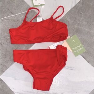 NEW Andie kids bikini set cherry red 4T